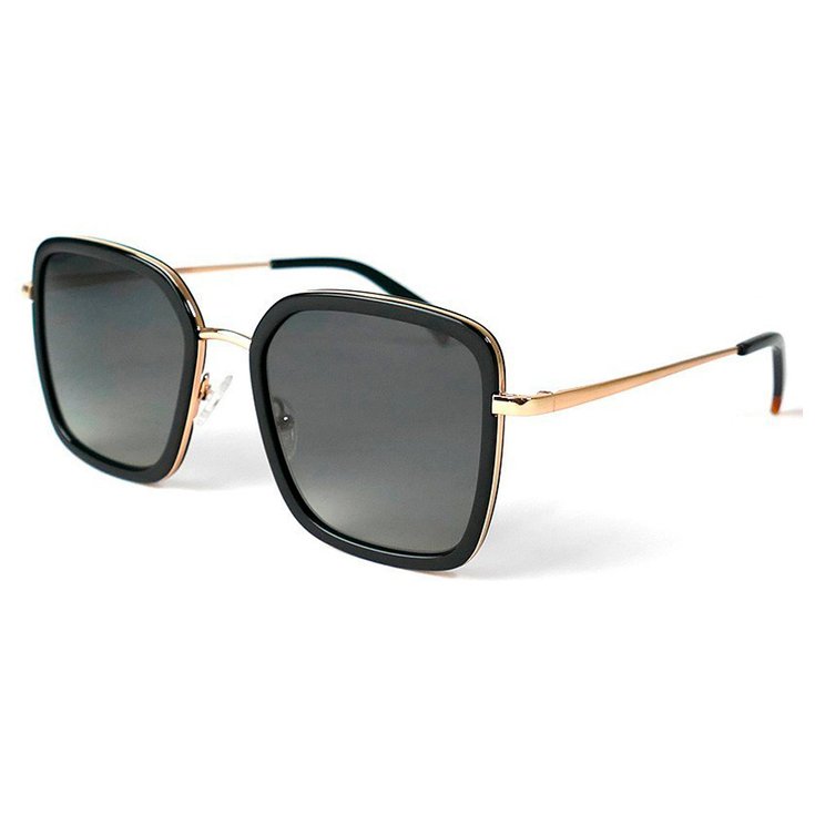 Binocle Eyewear Lunettes de soleil Paloma Gold Black Grey Polarized Présentation