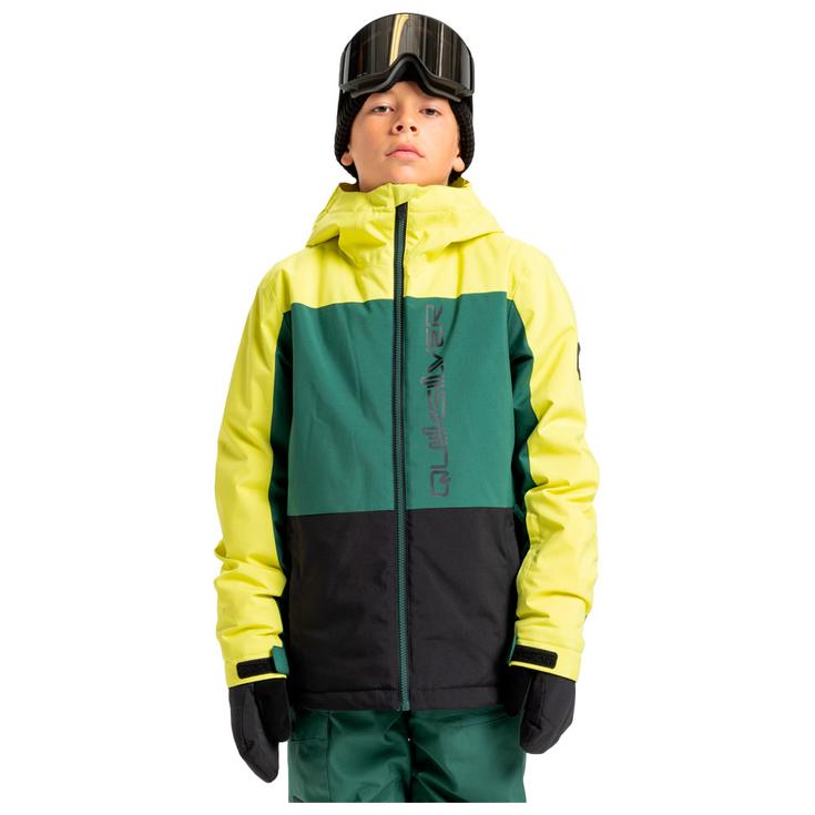 Quiksilver Blouson Ski Side Hit Block Youth Jacket True Black Présentation