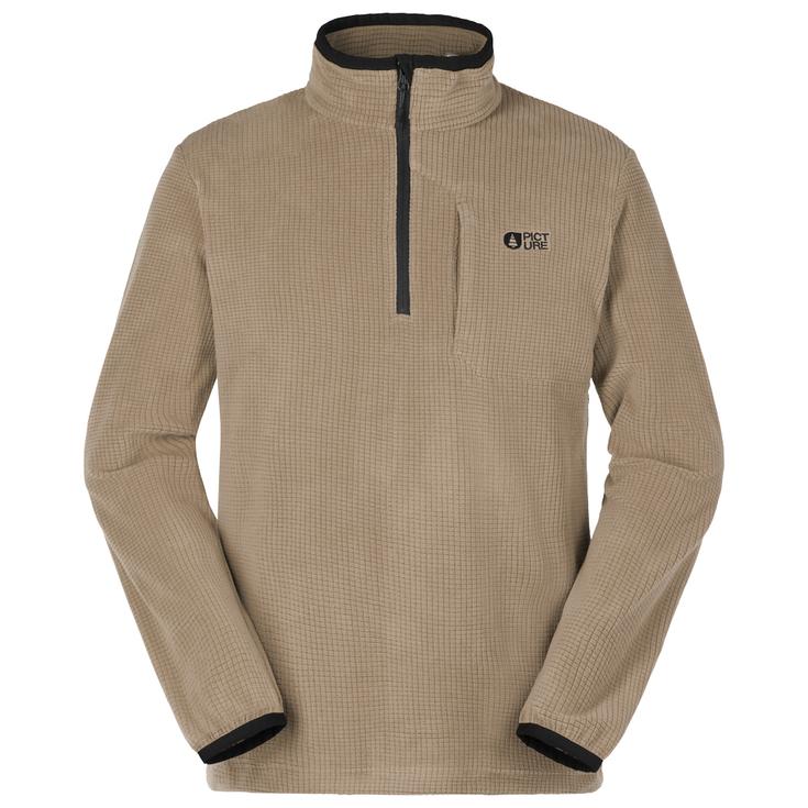 Picture Polaire Weavy 1/4 Zip Shitake Présentation