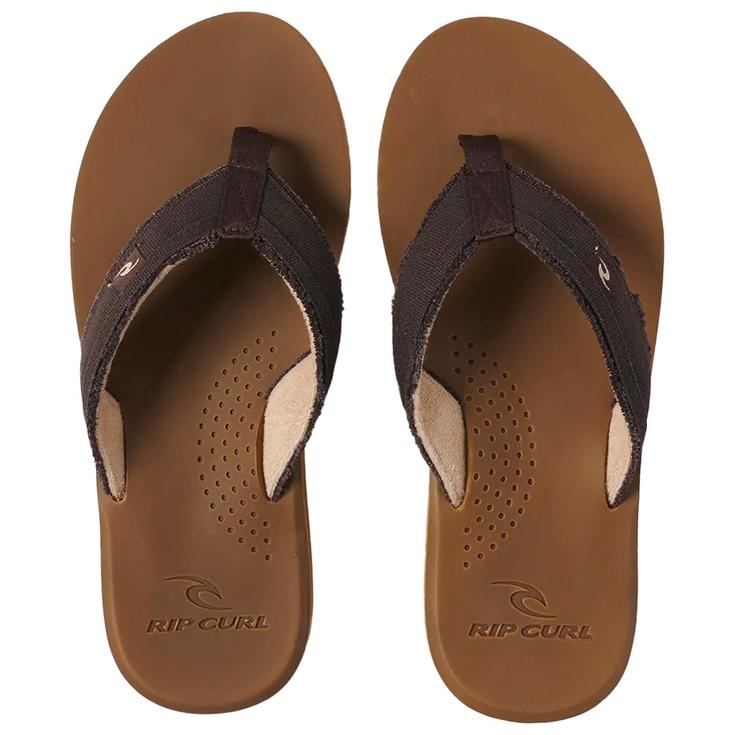 Rip Curl Tongs Reactor Open Toe Brown Tan Présentation