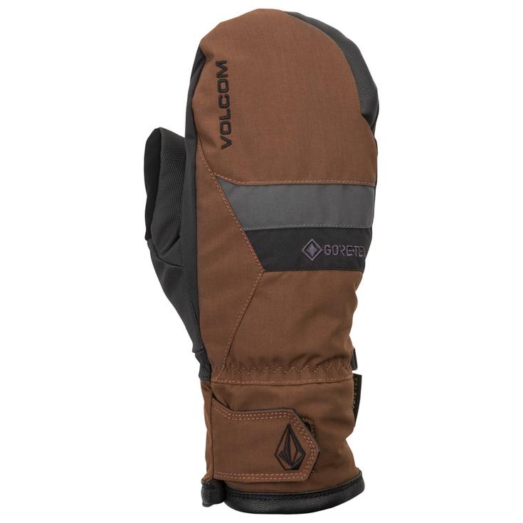 Volcom Moufles Stay Dry Gore-Tex Mitt Brown Présentation
