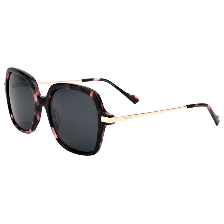 Binocle Eyewear Lunettes de soleil Marbella Shiny Gold Pink Tortoise Gradient Grey Polarized Présentation