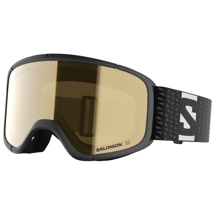 Salomon Masque de Ski Aksium 2.0 S Black Flash Gold Présentation