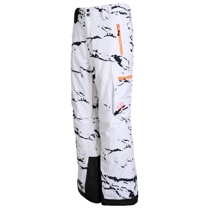 Watts Pantalon Ski Xgrab Minimal Camo White Présentation