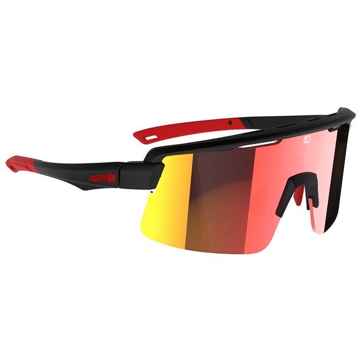 AZR Lunettes de soleil Road Rx Mat Noir Multicouche Rouge Présentation