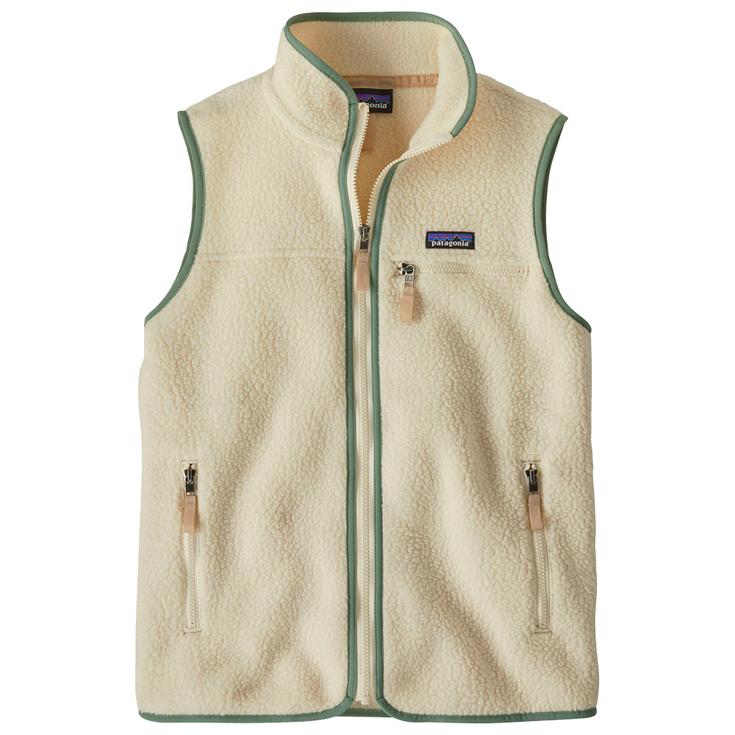Patagonia Polaire Retro Pile Vest Natural Ellwood Green Présentation