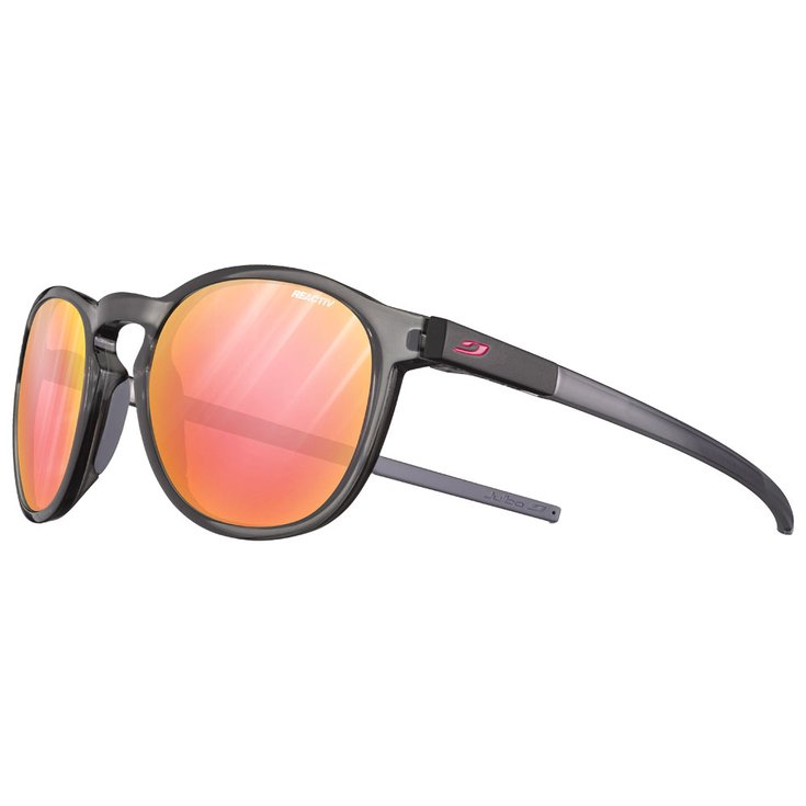 Julbo Lunettes de soleil Shine Translucide Brillant Noir Gris Reactiv Glare Control 1-3 Présentation