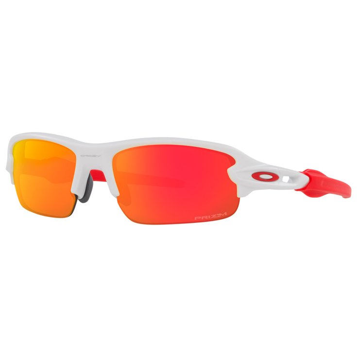 Oakley Lunettes de soleil Flak Xxs Matte White Prizm Ruby Présentation