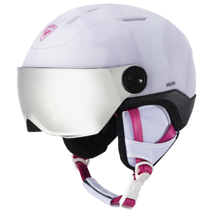 Rossignol Casque visière Whoopee Visor Impacts White Présentation