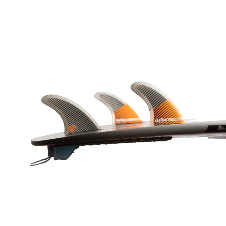 Feather Fins Ailerons Surf Ultralight 3 Dérives Orange Présentation