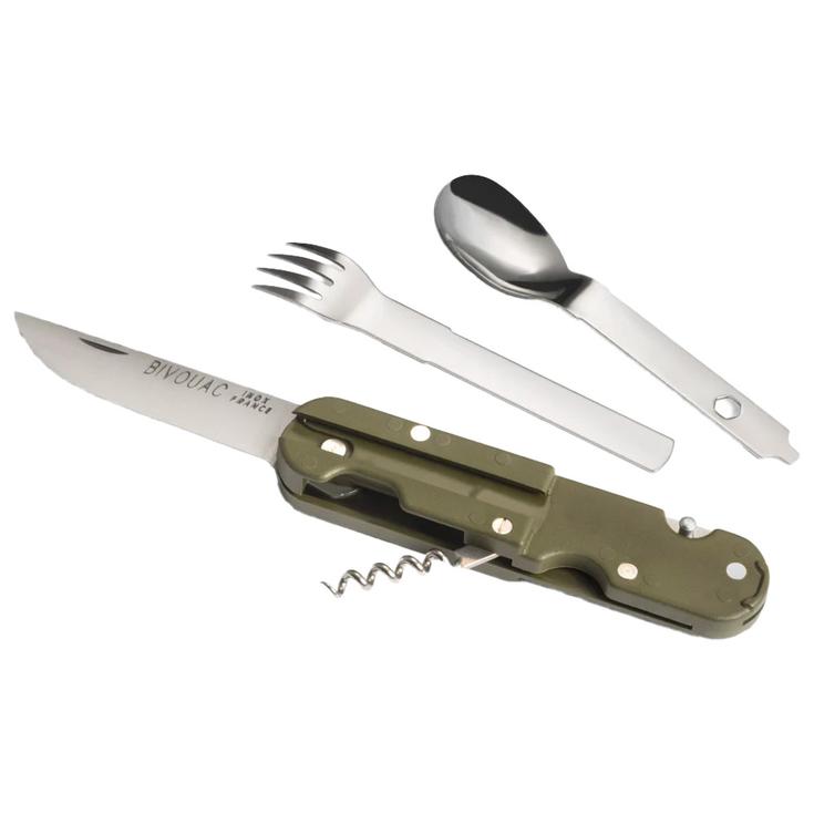 TB Outdoor Couteaux (couverts) Bivouac Set Kaki Présentation