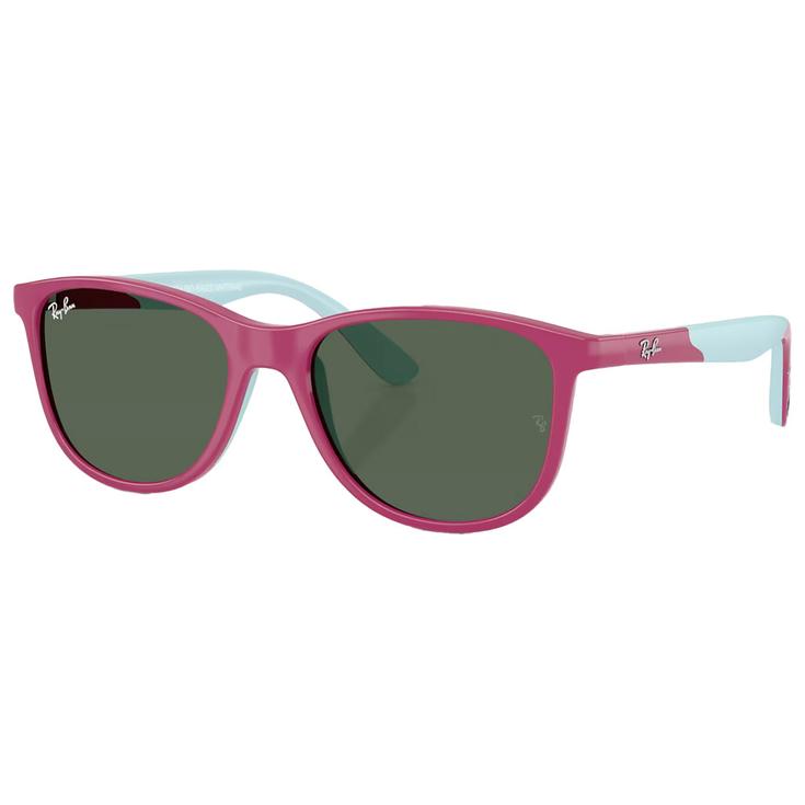 Ray Ban Lunettes de soleil RJ9077S Disney Sun Kids Lilo & Stitch Polished Fucsia Dark Green Présentation