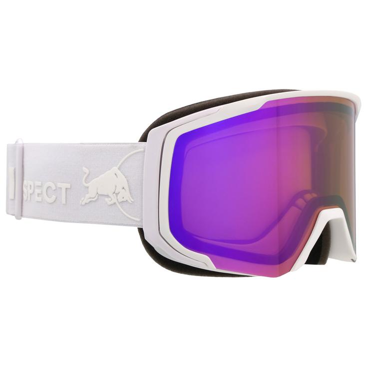 Red Bull Spect Masque de Ski Jibb Matt White Brown Purple Mirror Présentation
