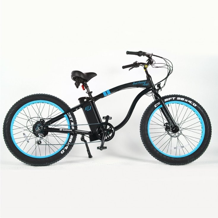 Bud Vélo électrique Fat Bike Racing Line - Black Aqua Présentation