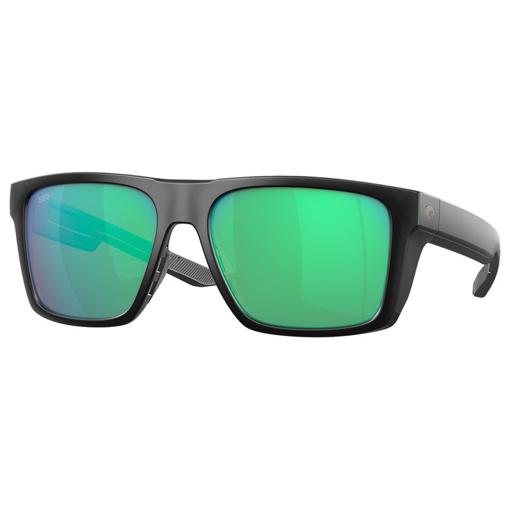Costa Del Mar Lunettes de soleil Lido Matte Black Green Mirror Polarized Présentation