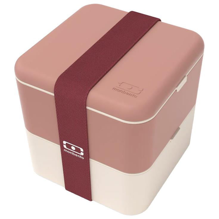 monbento Boîte Alimentaire Square 1.7L Pink Moka Présentation