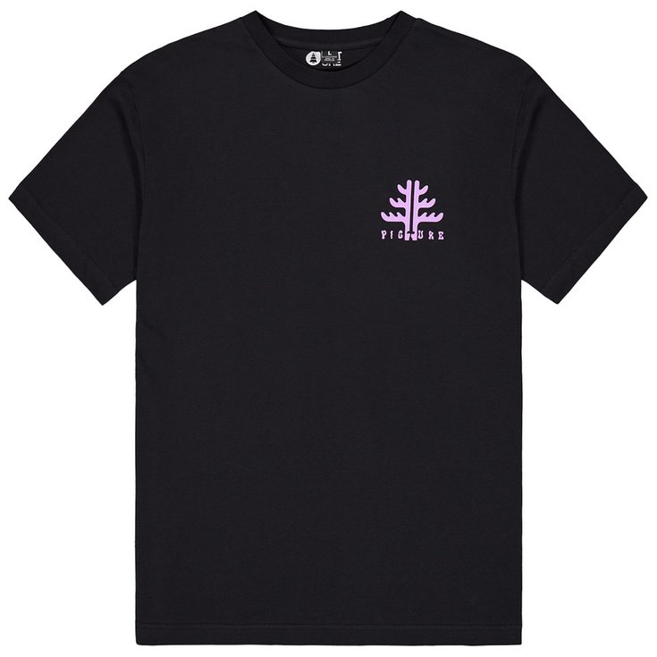 Picture Tee-shirt Ouvea Tee Shirt Black Présentation