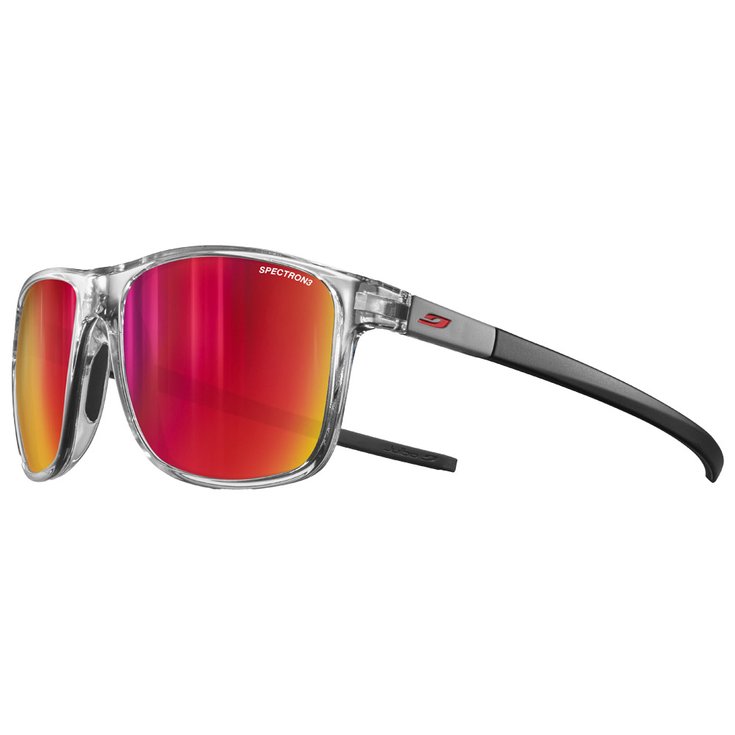 Julbo Lunettes de soleil The Streets Translucide Brillant Cristal Rouge Spectron 3 Présentation