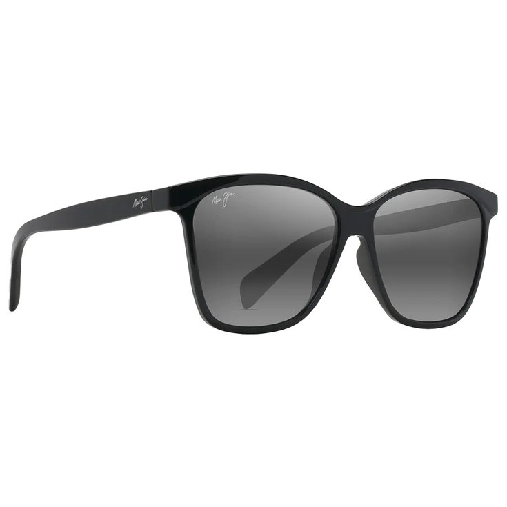 Maui Jim Lunettes de soleil Liquid Sunshine Noir Brillant Gris Neutre MauiPure Présentation