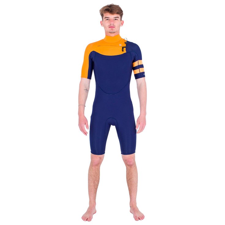 Hurley Shorty Advantage 2mm Front Zip SS Flag Blue Présentation