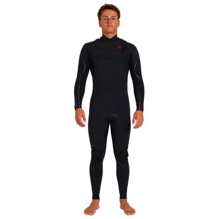 Billabong Combinaison Surf 4/3 Absolute Ultra Chest Zip Black Présentation
