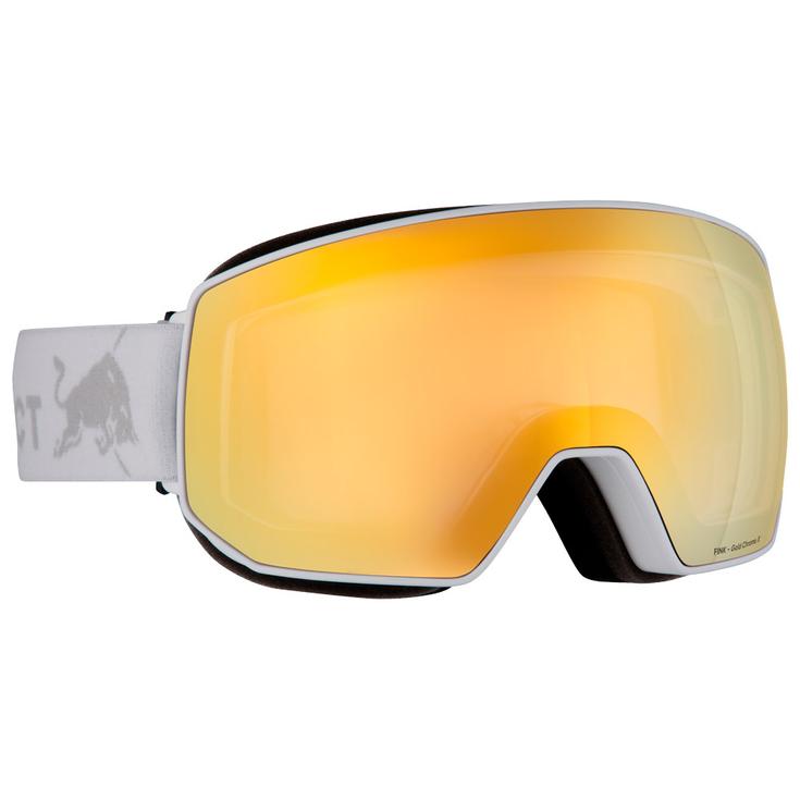 Red Bull Spect Masque de Ski Fink Matt White Brown Gold Chrom-X Présentation