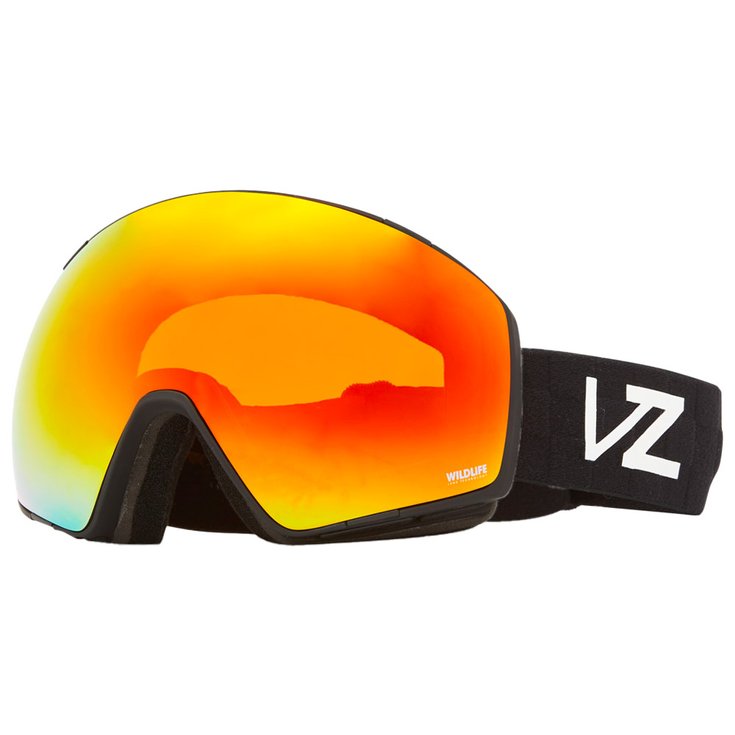Von Zipper Masque de Ski Jetpack Black Satin Wildlife Fire Chrome + Clear Fire Chrome Présentation
