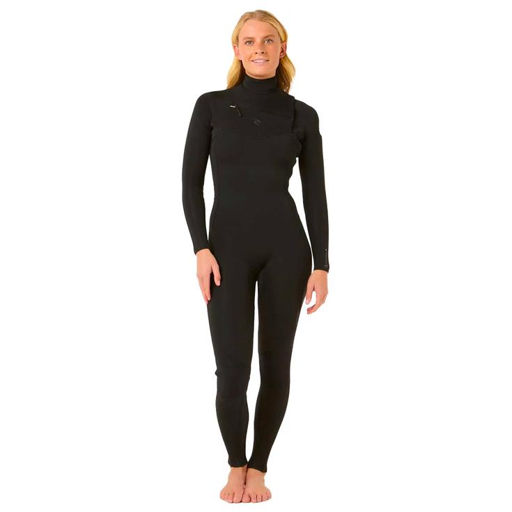 Rip Curl Combinaison Intégrale Womens Dawn Patrol Chest Zip 4/3 Black Présentation