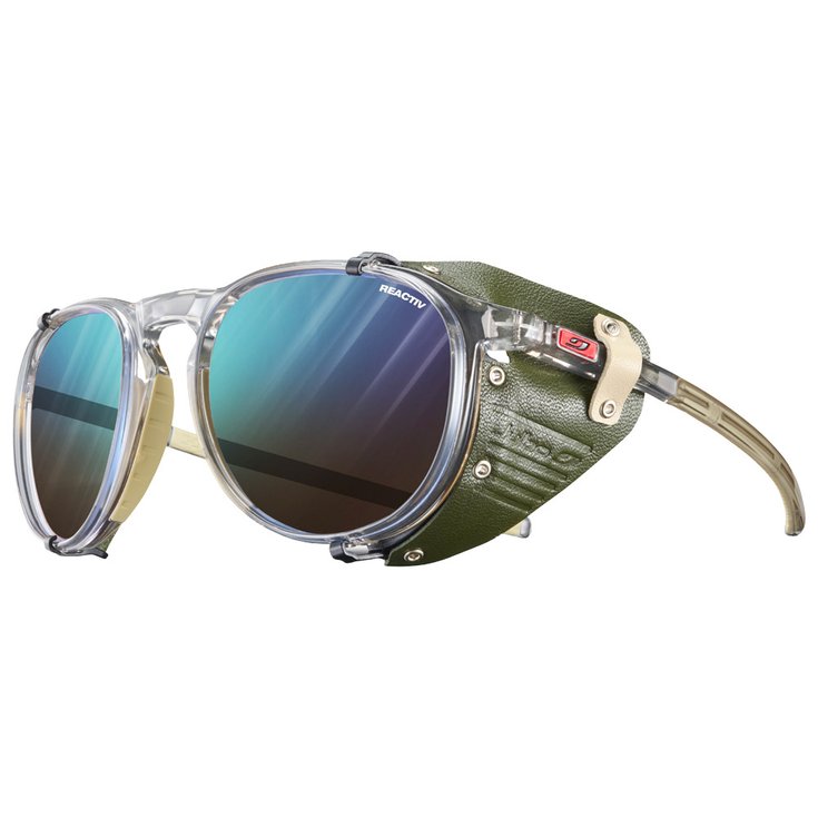 Julbo Lunettes de soleil Millenium Gris Translucide Brillant Kaki Beige Reactiv 2-4 Présentation