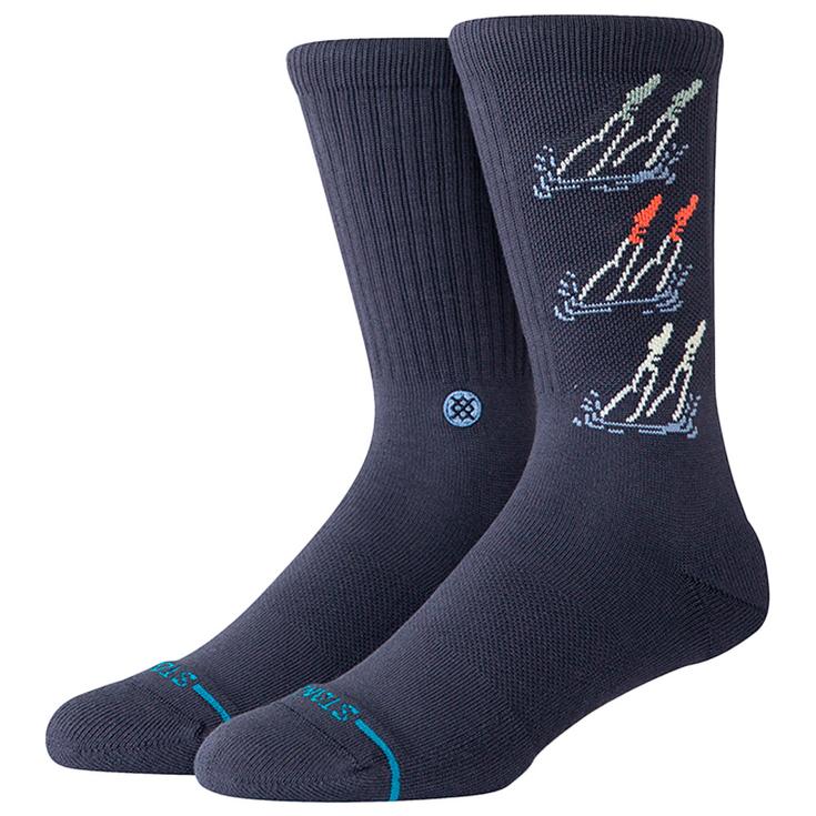 Stance Chaussettes Crew Sock Diver Crew Navy Présentation