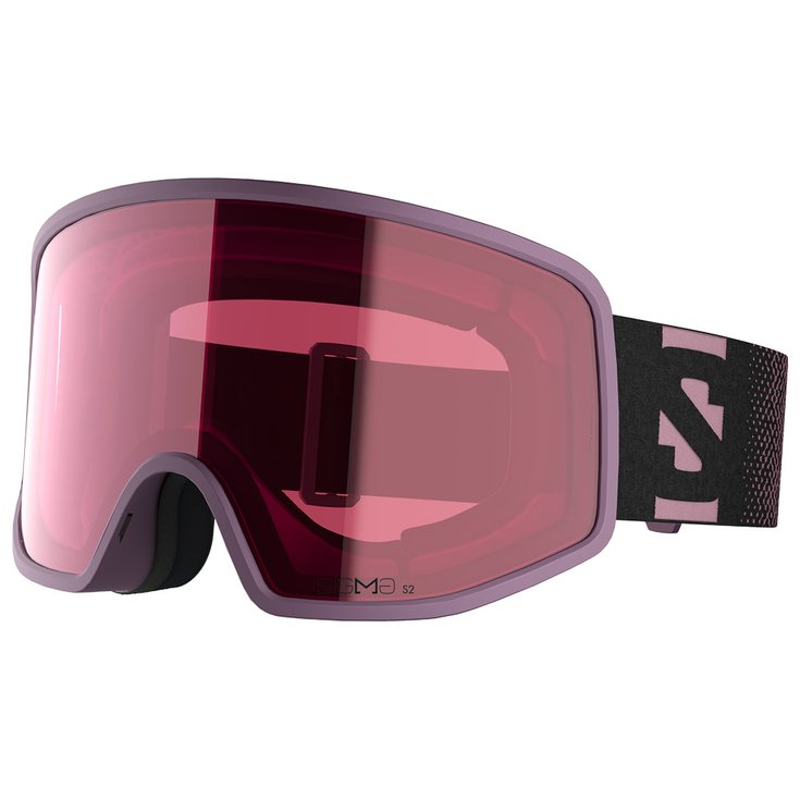 Salomon Masque de Ski Sentry Pro Grape Shake Sigma Silver Pink + Sigma Clear Pink Présentation