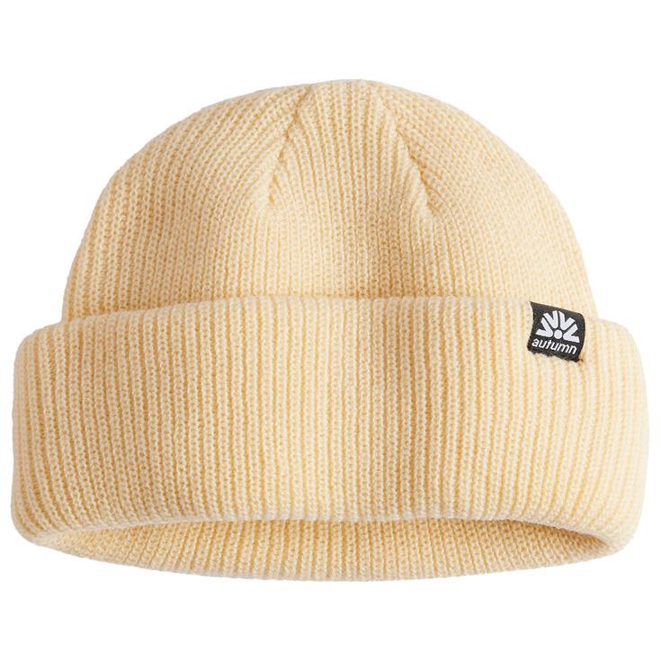 Autumn Bonnet Double Roll Beanie Egg Shell Présentation