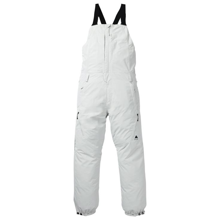 Burton Pantalon Ski Reserve 2L Relaxed Bib Gray Cloud Présentation