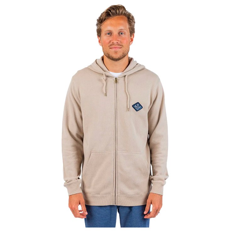 Rip Curl Sweat Aloha Hotel Zip Thru Hood Taupe Présentation