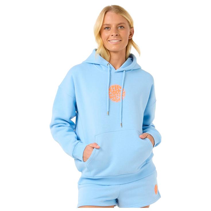 Rip Curl Sweat Icons Of Surf Heritage Hood Mid Blue Orange Présentation