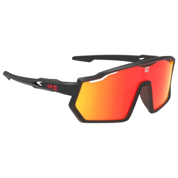 AZR Lunettes de soleil Pro Race Jr Rx Noire Mate Multicouche Rouge Présentation