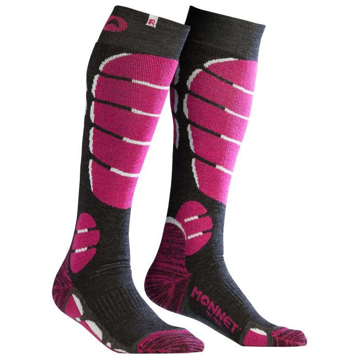 Monnet Chaussettes Ski Medium Rose Présentation