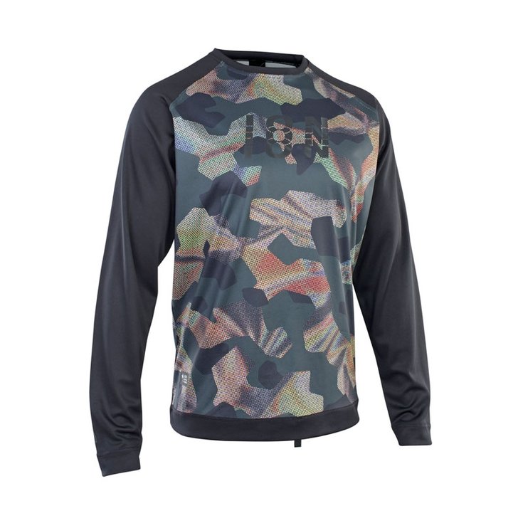 Ion Top Manches Longues Wetshirt Men Ls 2022 Grey Camo Présentation