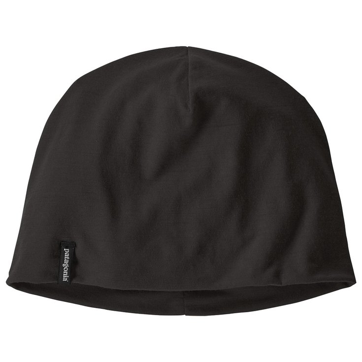 Patagonia Bonnet Overlook Merino Wool Liner Beanie Black Présentation