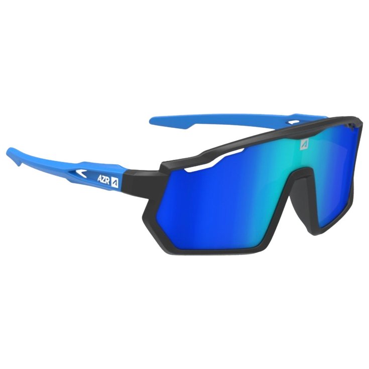 AZR Lunettes de soleil Pro Race Jr Rx Noire Bleue Mate Multicouche Bleu Présentation