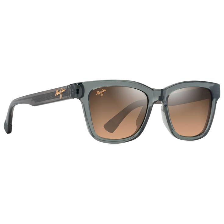 Maui Jim Lunettes de soleil Hanohano Shiny Trans Dark Grey Hcl Bronze Minéral Superthin Présentation
