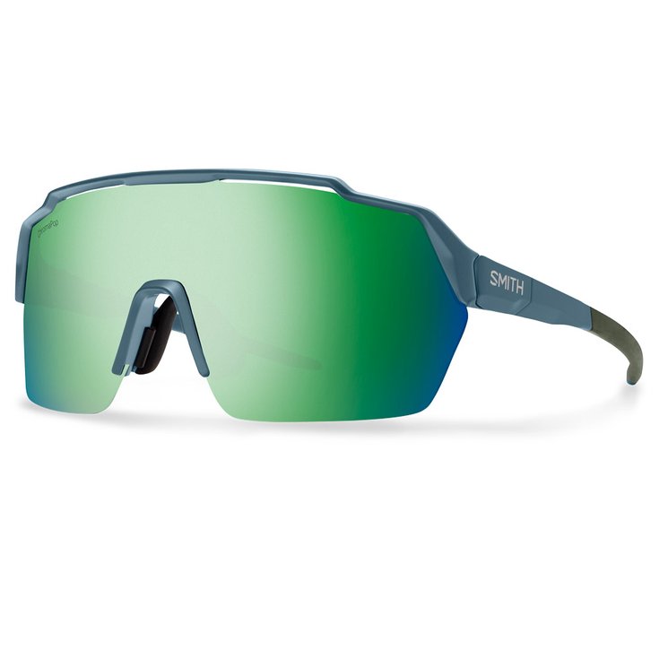 Smith Lunettes de soleil Shift Split Mag Matte Stone Moss Chromapop Green Mirror Présentation