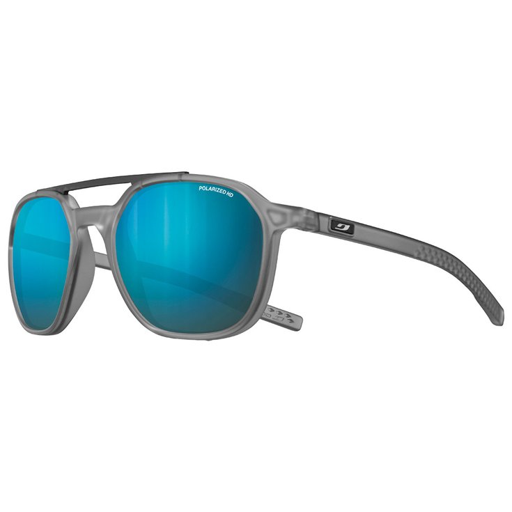 Julbo Lunettes de soleil Slack Translucide Mat Gris Noir Spectron Hd 3 Polarized Présentation