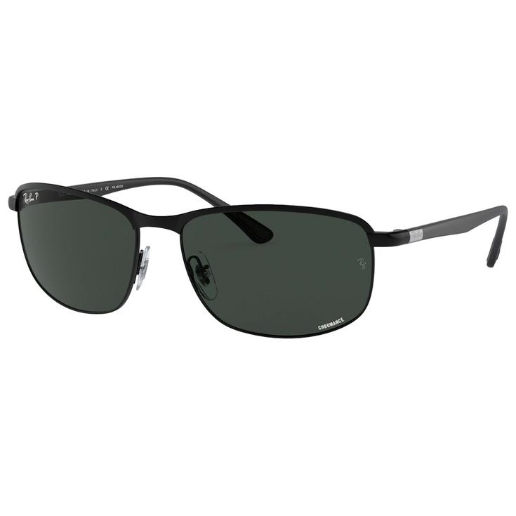 Ray Ban Lunettes de soleil RB3671CH Matte Black Chromance Dark Grey Polar Présentation