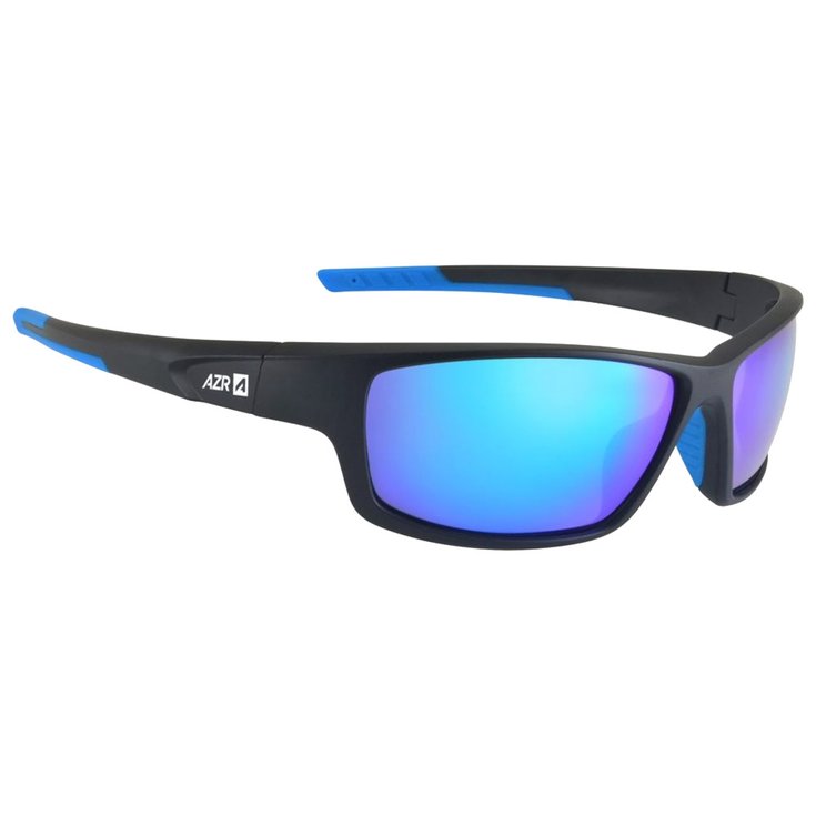 AZR Lunettes de soleil Action Mat Noir Multicouche Bleu Présentation