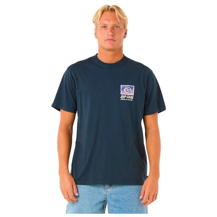 Rip Curl Tee-shirt Raw Energy Trad Dark Navy Présentation