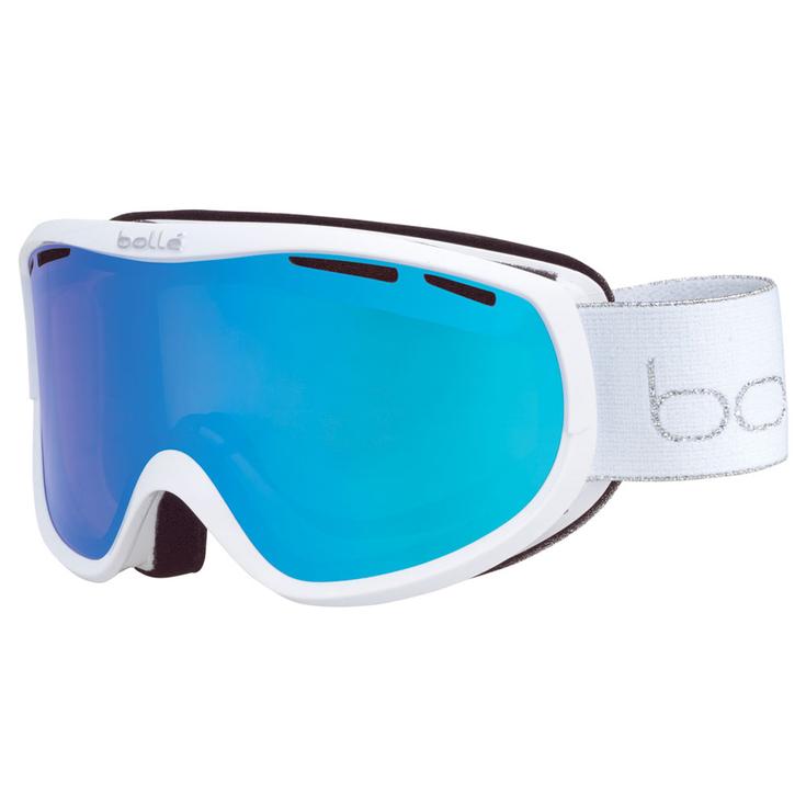 Bollé Masque de Ski Sierra White Silver Shiny Azure Présentation Bollé Masque de Ski Sierra White Silver Shiny Azure Présentation