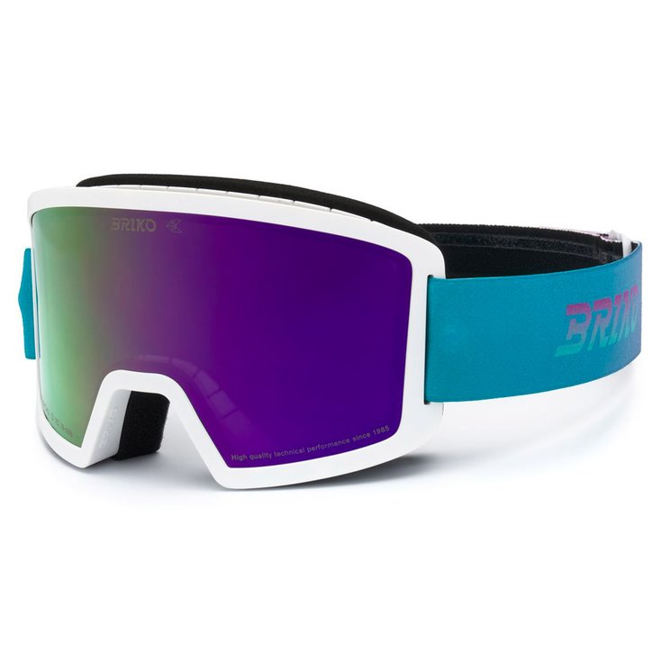 Briko Masque de Ski Frostbite Kids Shaped Blue Violet Purple Mirror Présentation