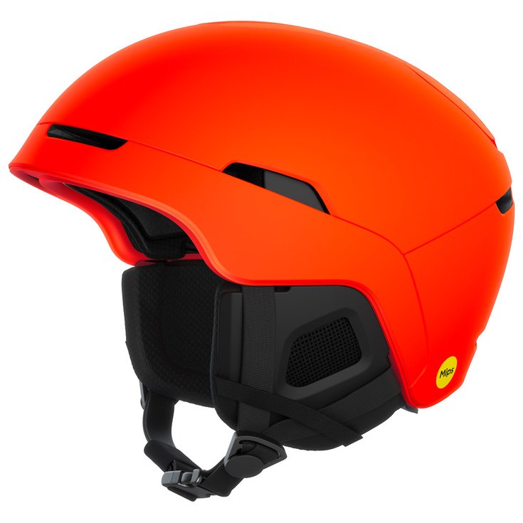Poc Casque Obex Mips Fluorescent Orange Matt Présentation