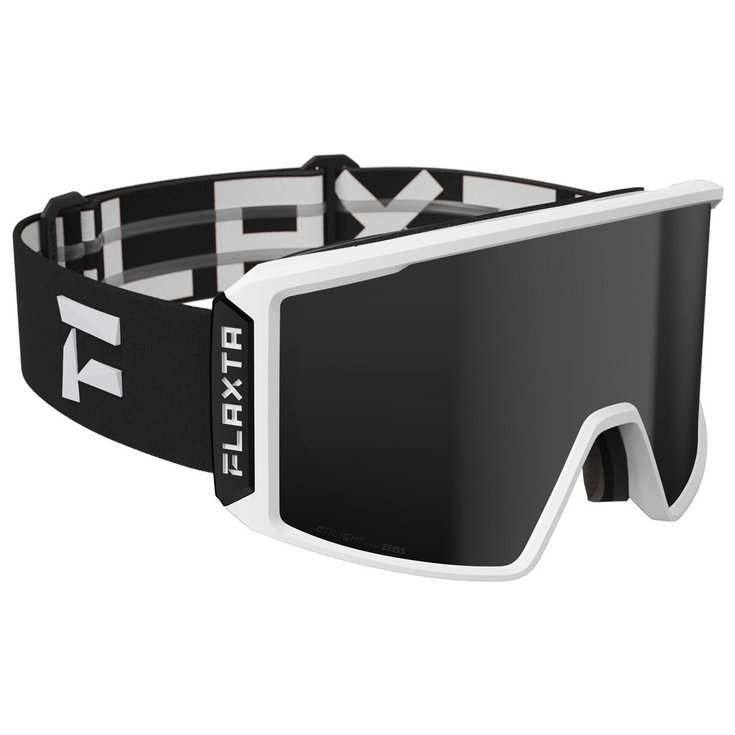 Flaxta Masque de Ski Evoke Black White Black Mirror Lens Présentation